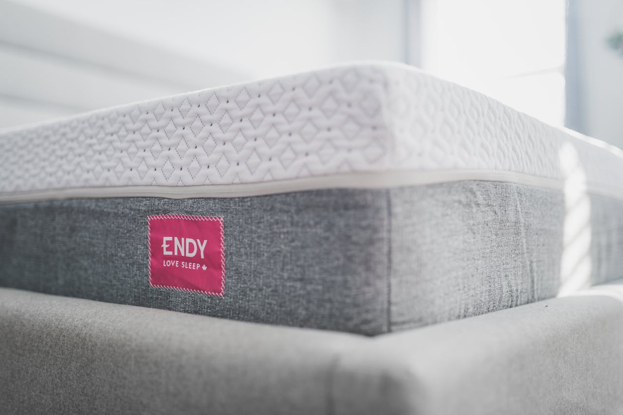 High-quality Endy mattress providing luxury comfort and modern bedroom aesthetics.